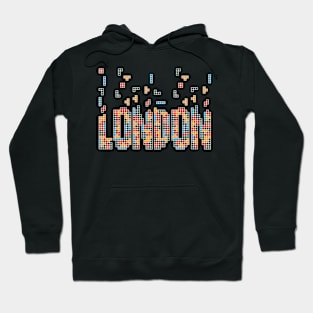 London City Typography. Tetris blocks. Hoodie